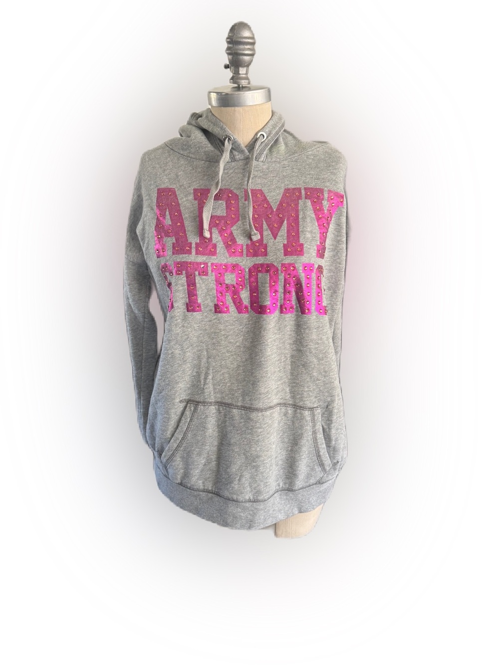 VS Pink Vintage Y2K Rare Sweatshirt US Army Strong Bling. Size Large